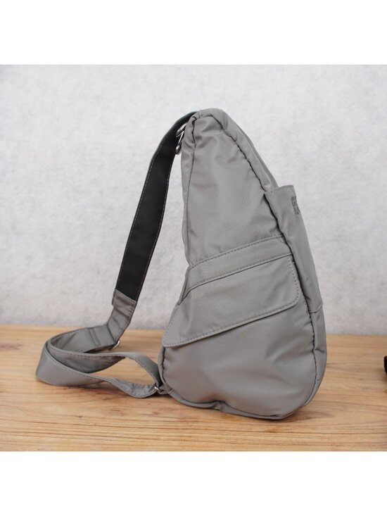 Ameribag Handbags - AmeriBag Classic Microfiber Healthy Back Bag Medium Gray Sling Backpack Bag EUC